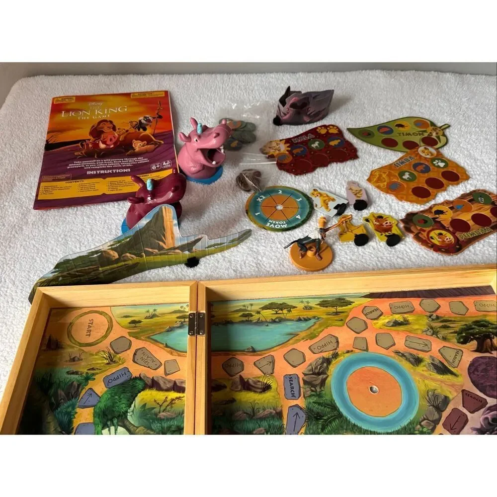 Disney The Lion King Board Game/Wood Retro Edition